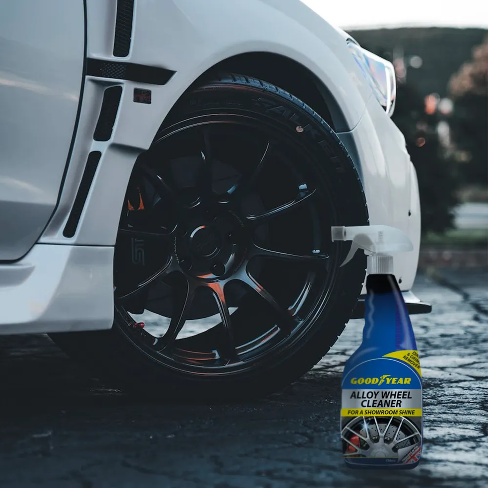 Goodyear Car Alloy Wheel Clearer Dirt Grime Cleaning Shine Spray 750ml