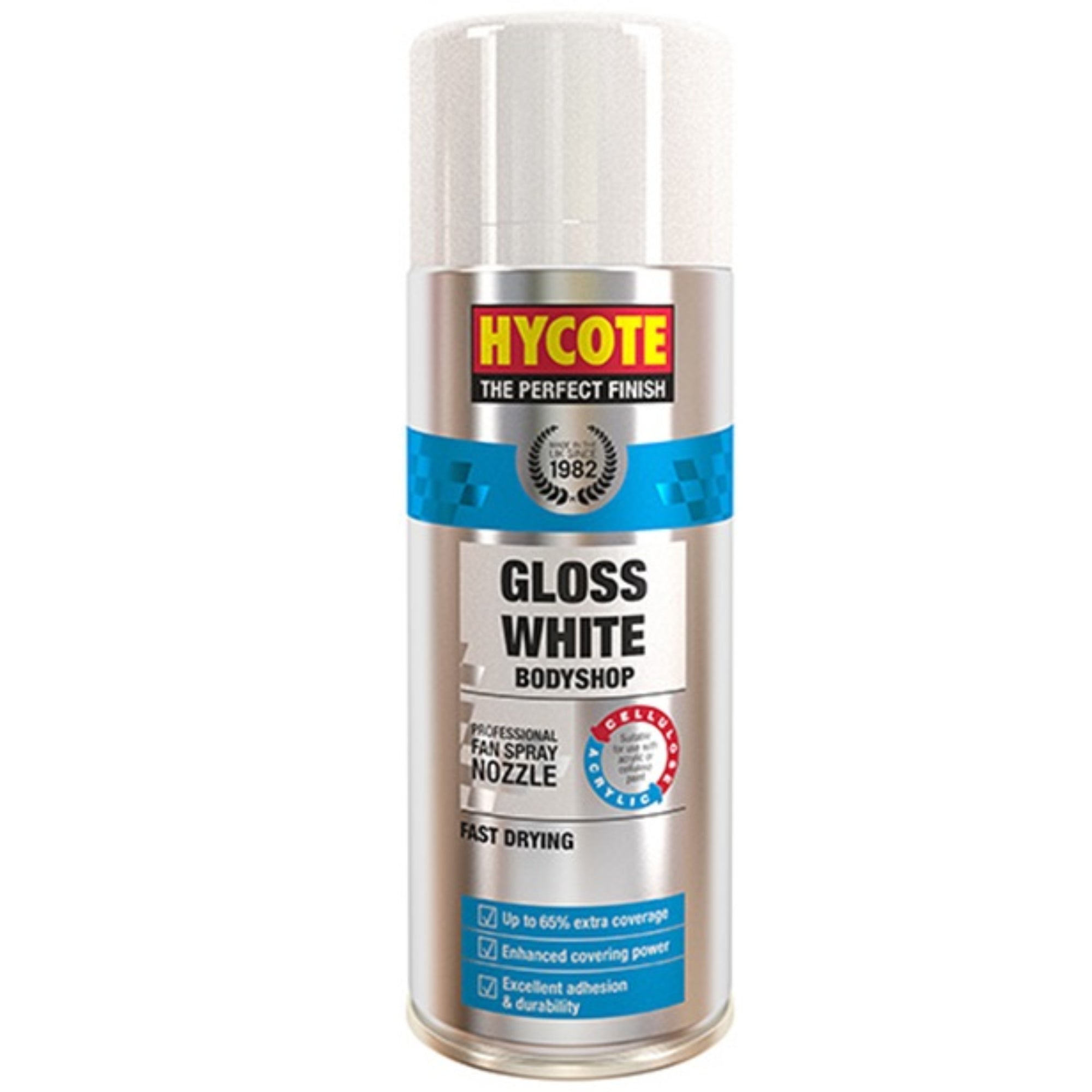 Hycote Bodyshop White Gloss Spray Paint 400ml