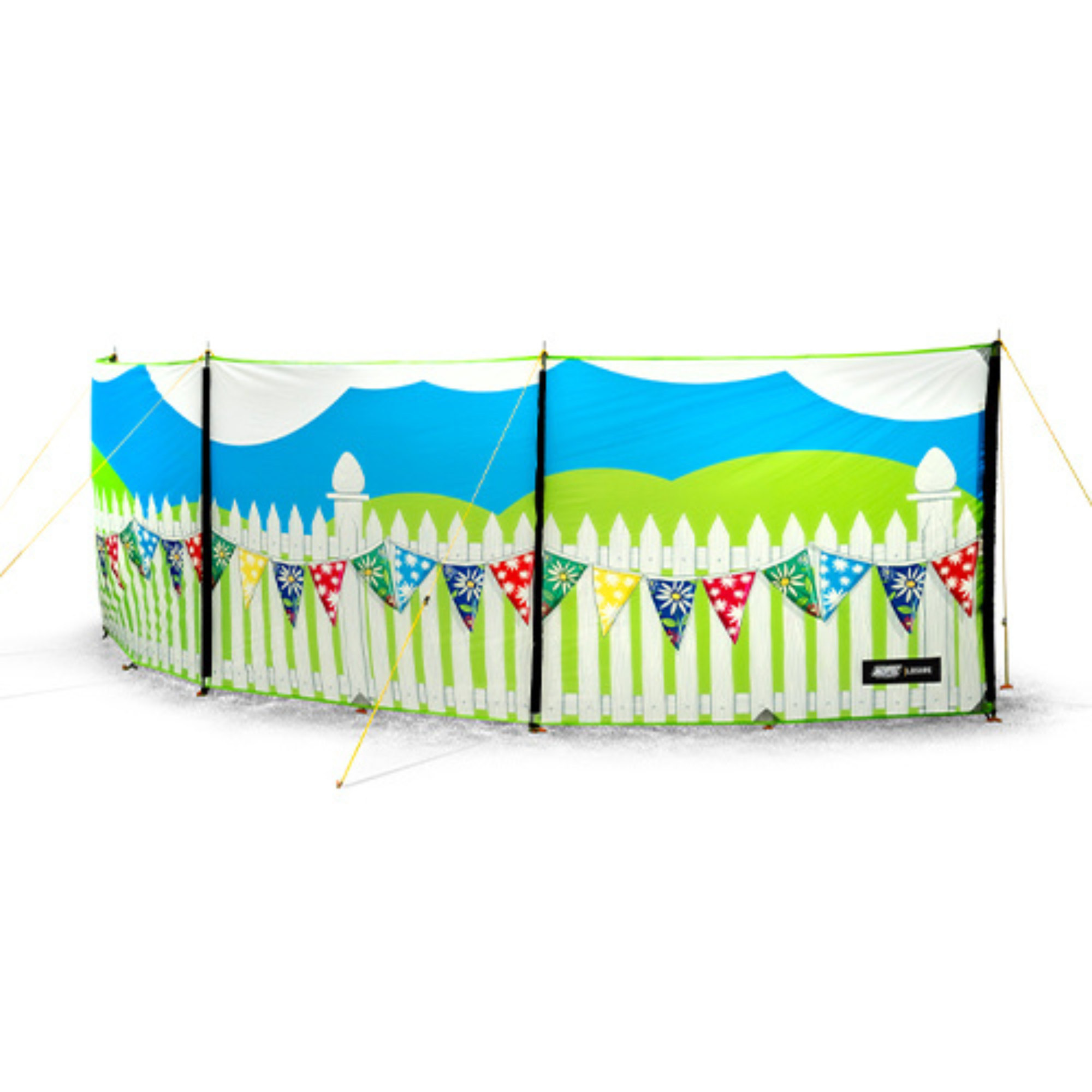 Maypole 3 Panel Poled Windbreak 'Summer Days’
