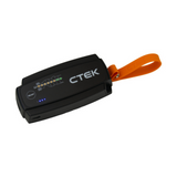 CTEK MXS 5.0 smart battery charger kit, maintains and charges car and motorcycle batteries efficiently.