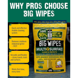 Big Wipes Multi-Surface Pro+ Bio 80 Wipes Refill Pouch (Green Top)