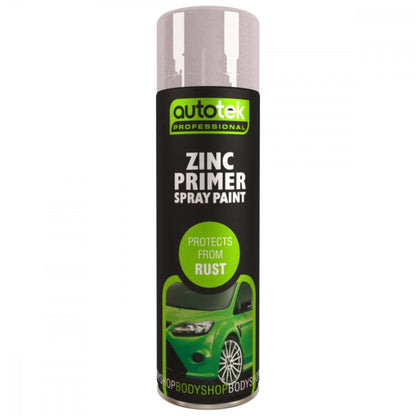 Autotek Zinc Primer Spray Paint 500ml