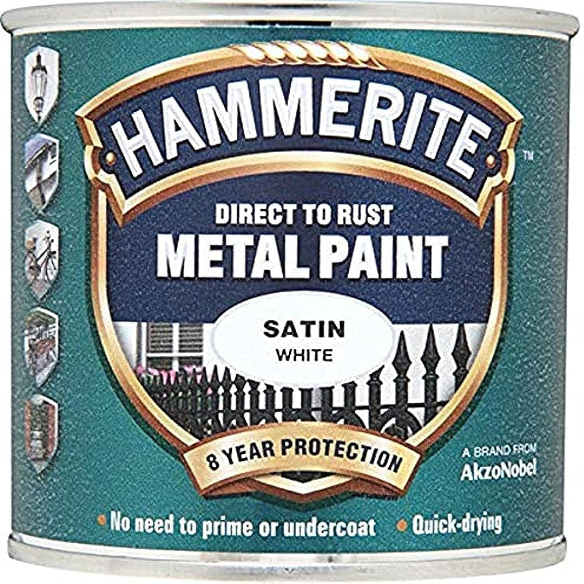 Hammerite Direct to Rust Metal Paint - Satin White 750ml