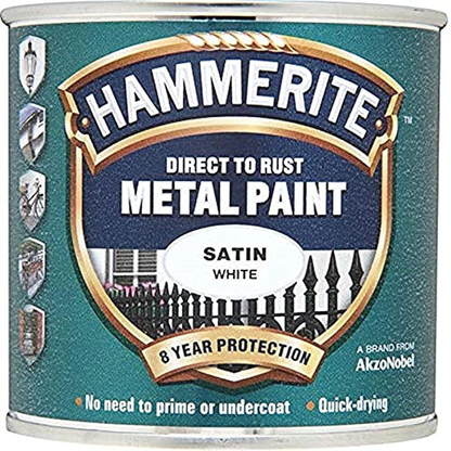 Hammerite Direct to Rust Metal Paint - Satin White 750ml