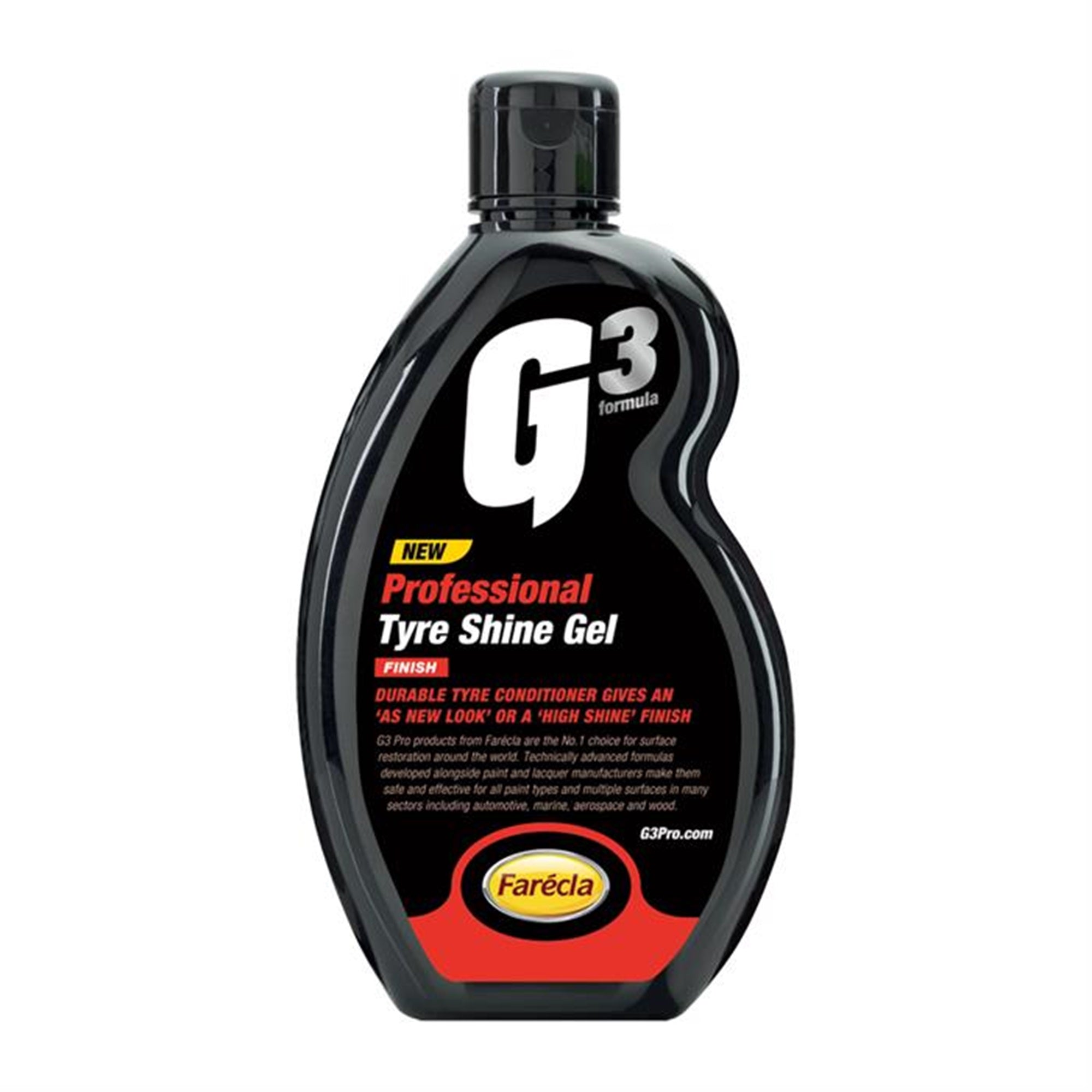 Farécla G3 Professional Tyre Shine Gel Conditioner High Shine Finish 500 mL