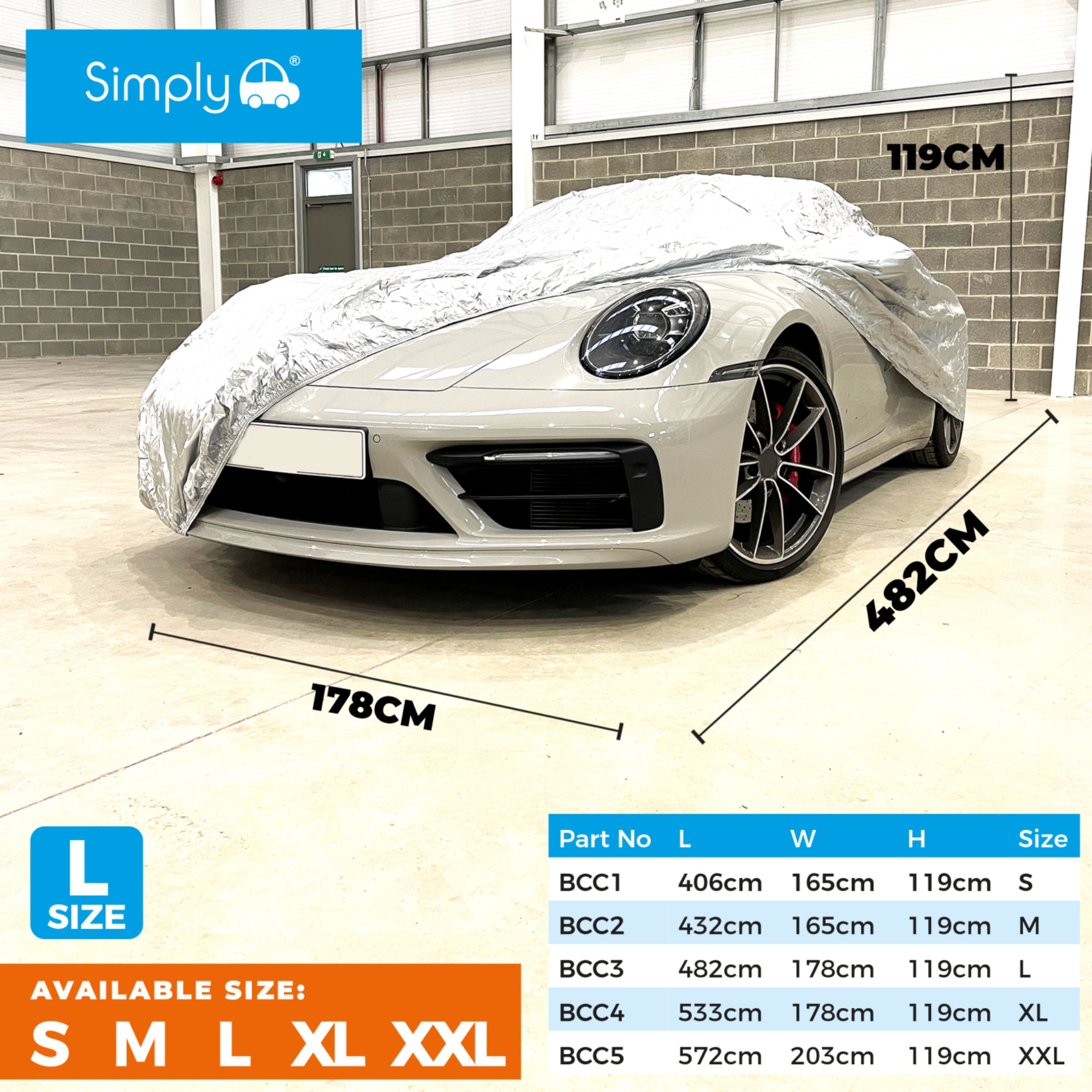 Simply Water Resistant Car Cover Small