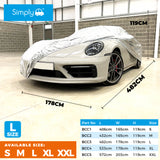 Simply Water Resistant Car Cover Small