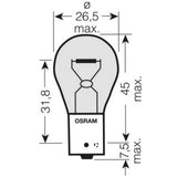 Osram 581 PY21W 12V 21W Ultra Life Bayonet Bulbs BAU15S (Twin Blister)