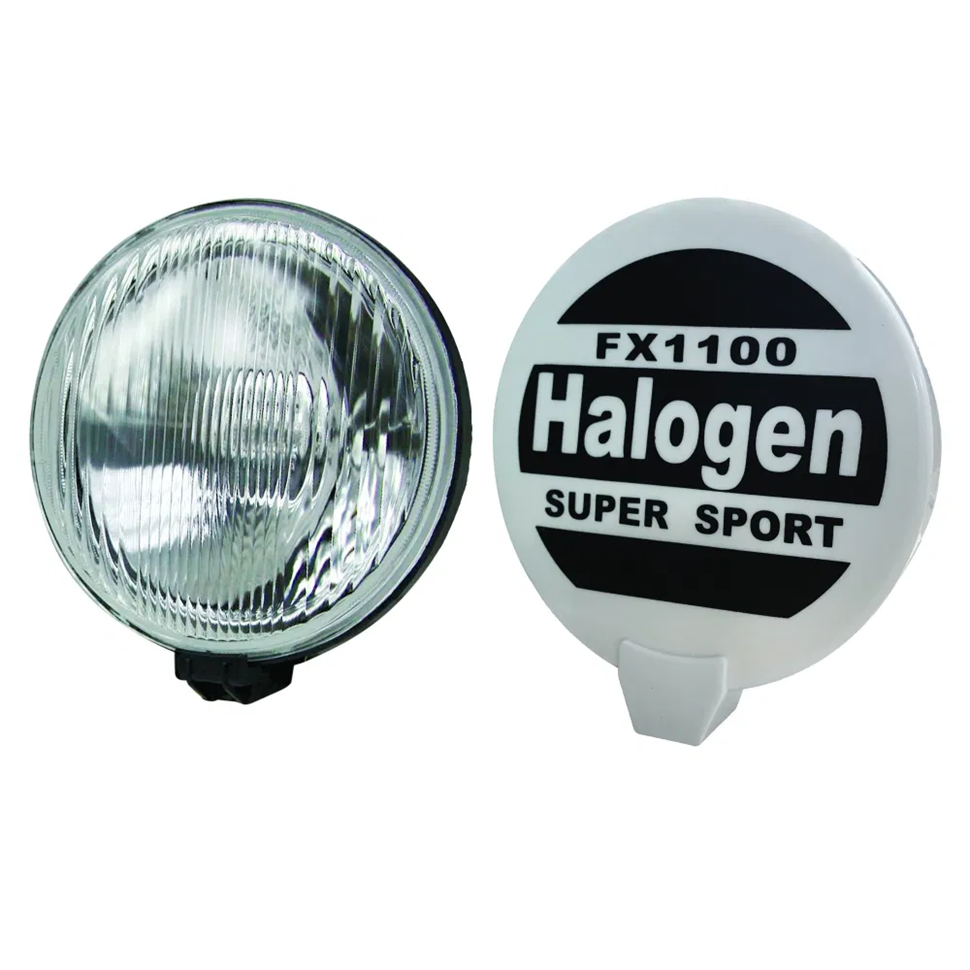 Streetwize Large Rally Round (8 inch) Halogen Super Sport Bike Lights (Pack of 2)