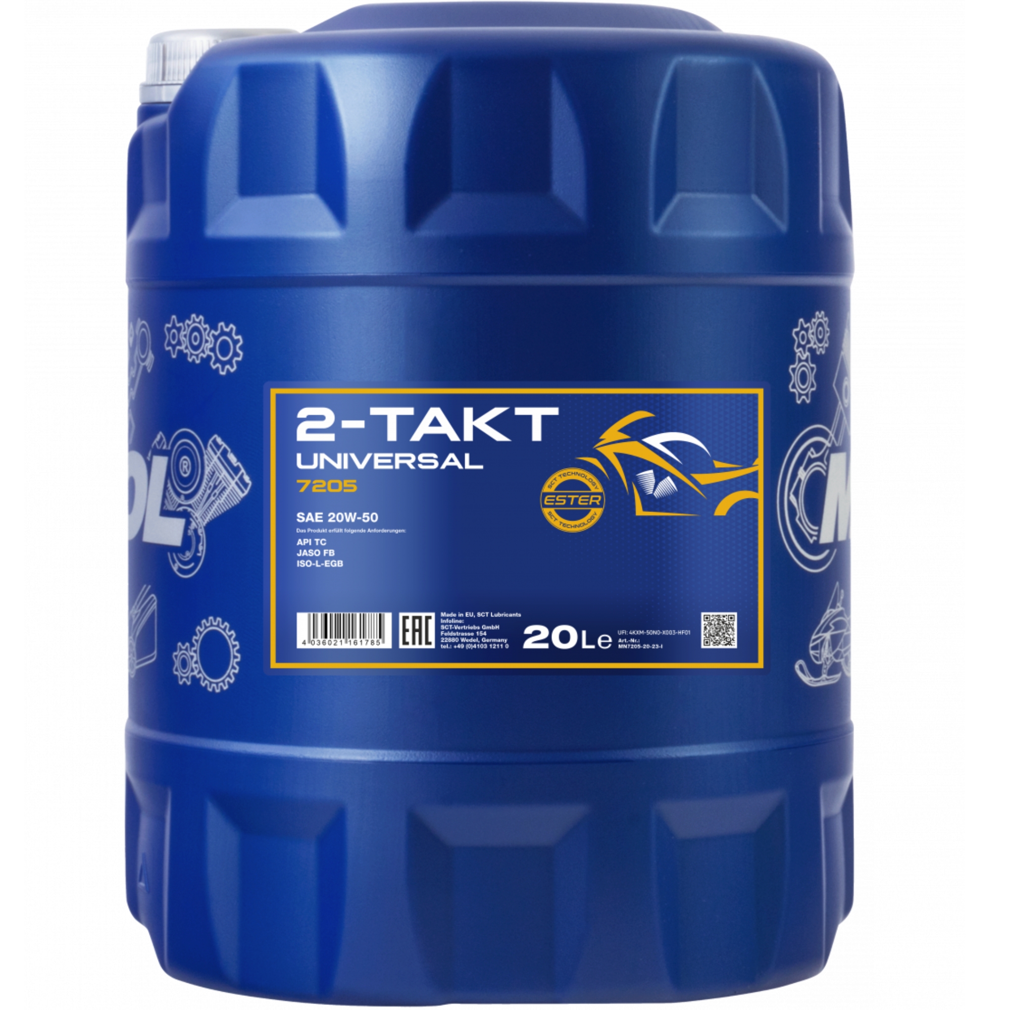 MANNOL 2-Takt Universal 7205 - Motorcycle Oils 20L