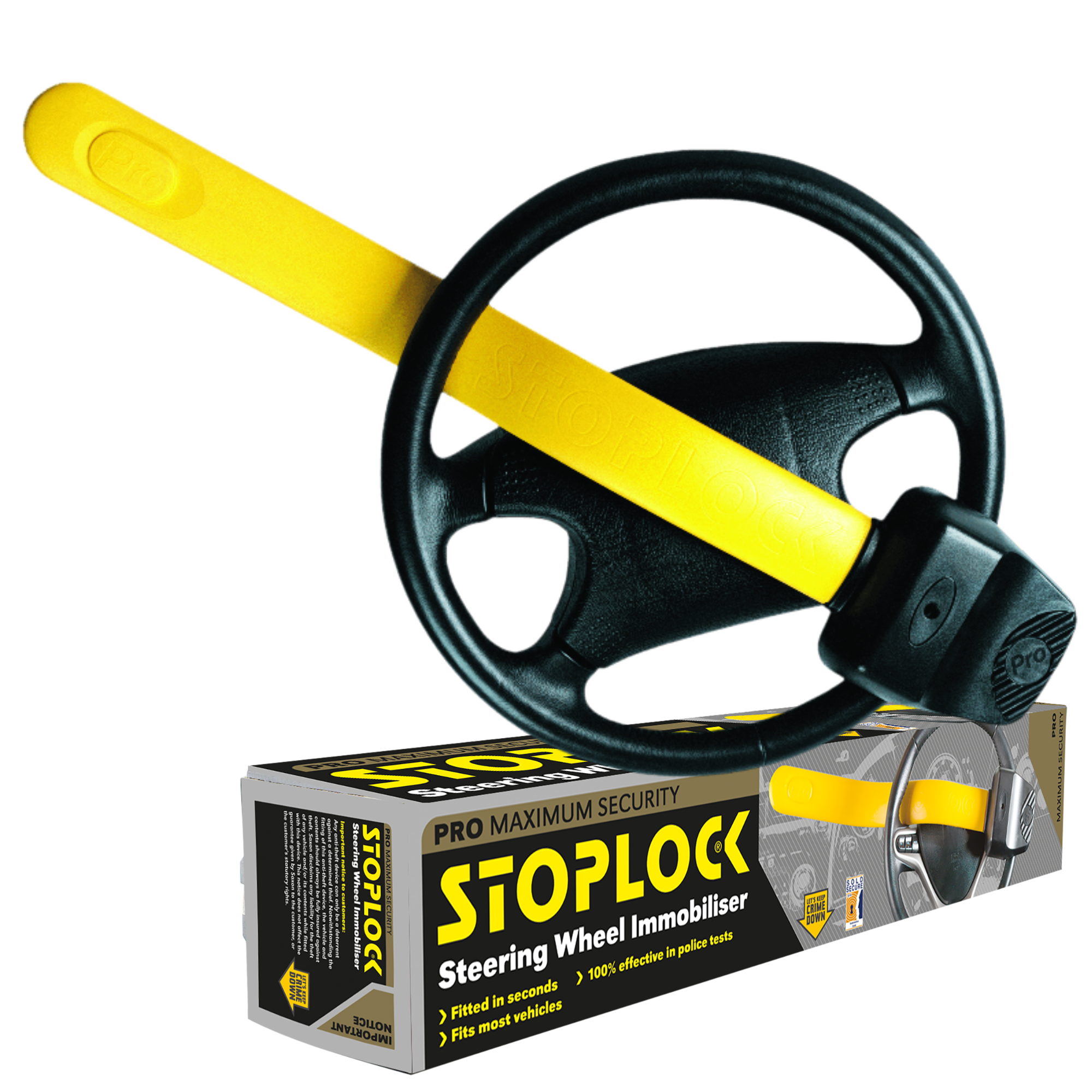 Stoplock Steering Wheel Immobiliser Pro Maximum Security