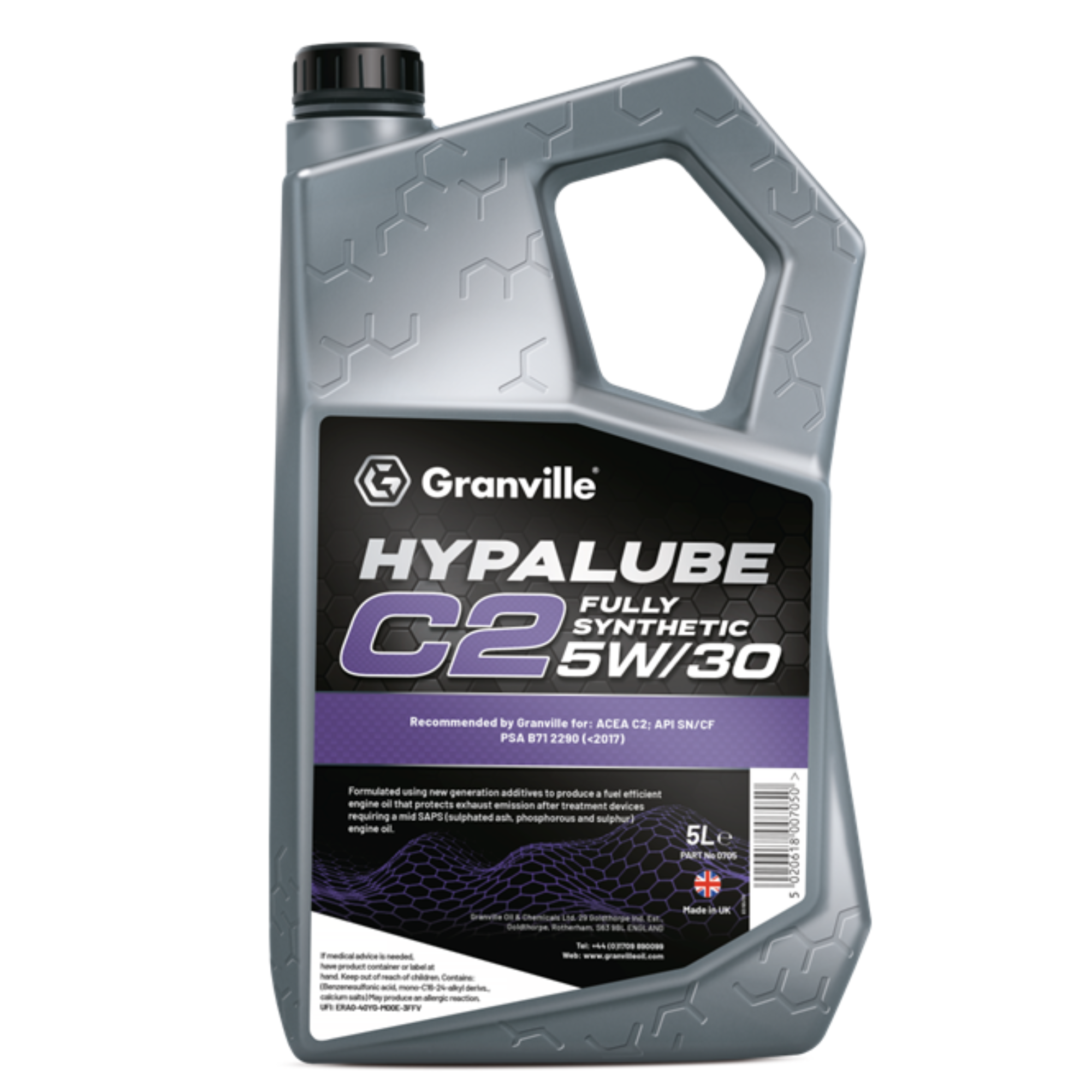 Granville Hypalube C2 Fully Synthetic 5W/30 5 Litres