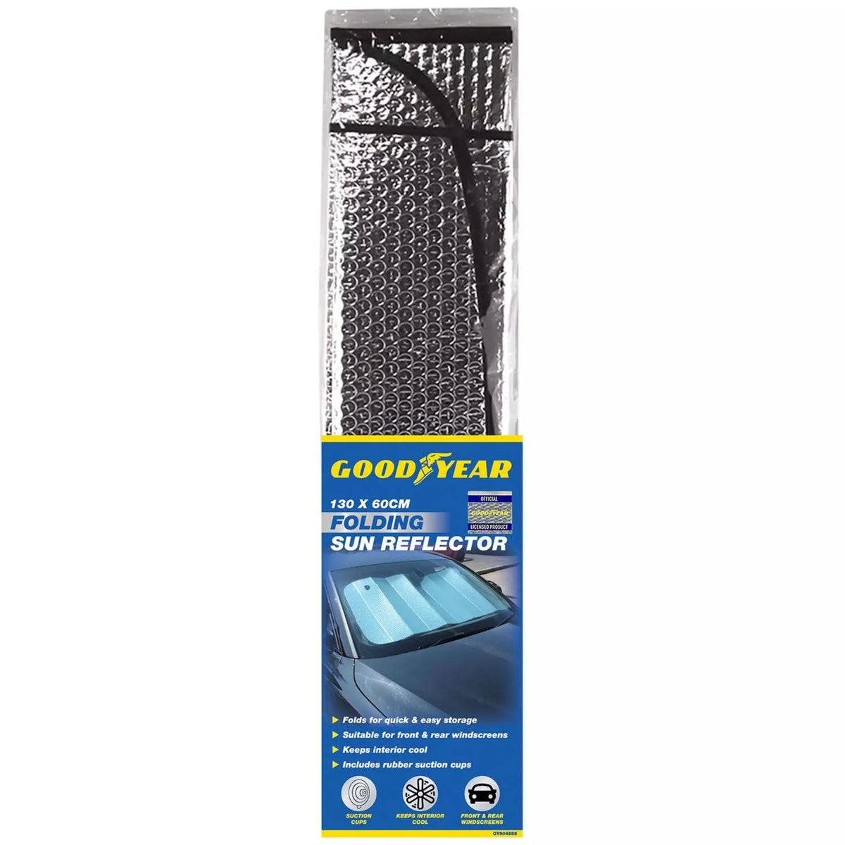 Sun Reflector Rool Goodyear Folding Sun Reflector 60 x 130 cm