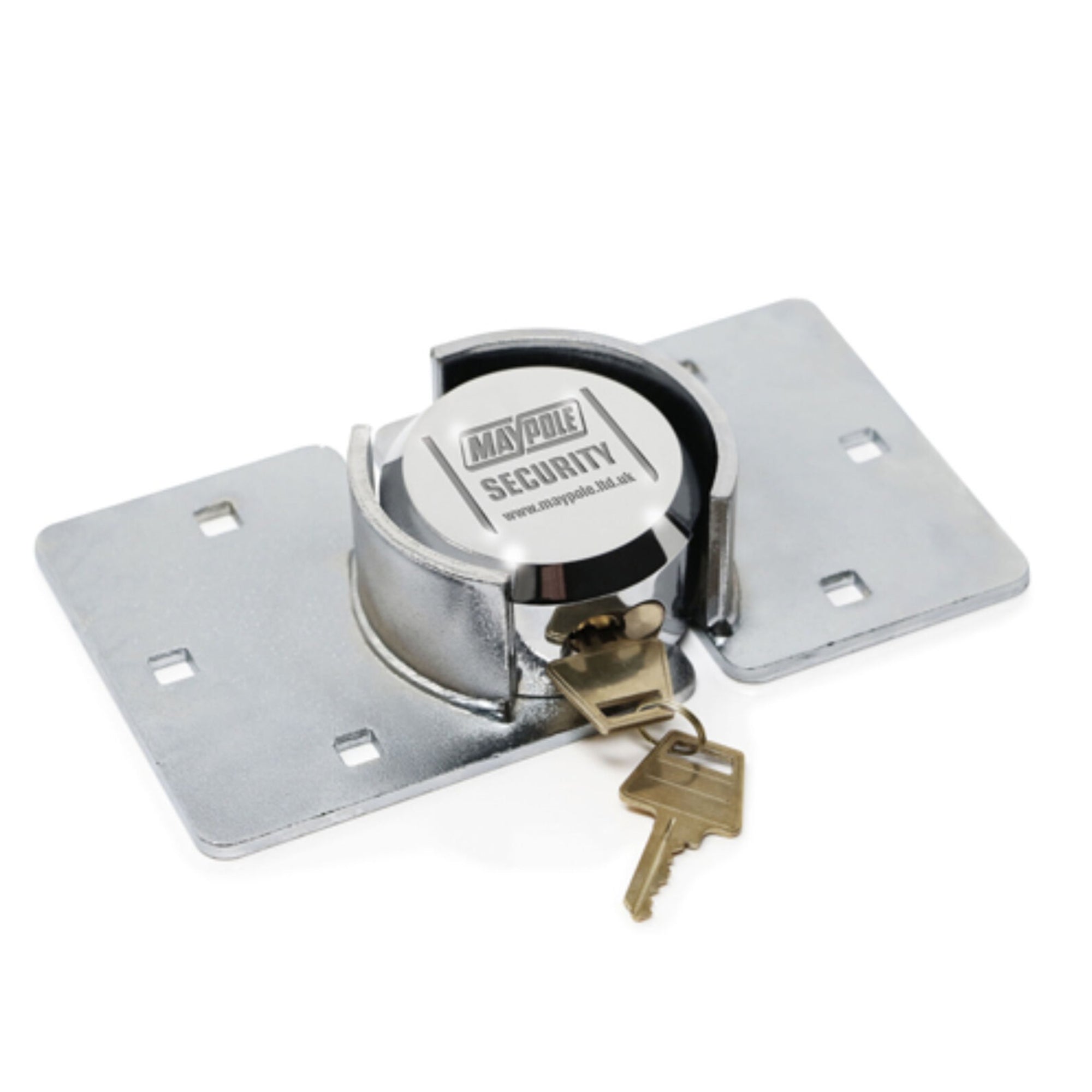 Maypole Van Door Lock Complete With Chrome Hasp & Fixing Bolts