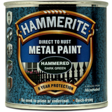 Hammerite Direct to Rust Metal Paint - Hammered Dark Green 250ml