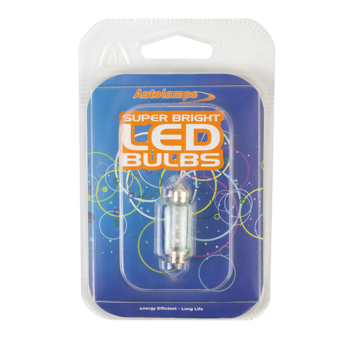 Autolamps 239 Geen LED 12V 5W Number Plate & Interior Festoon Bulbs