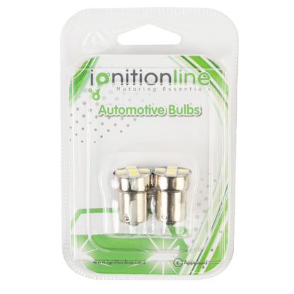207 White LED 12V 5W Side & Tail Light Bayonet Bulbs (Twin Pack)