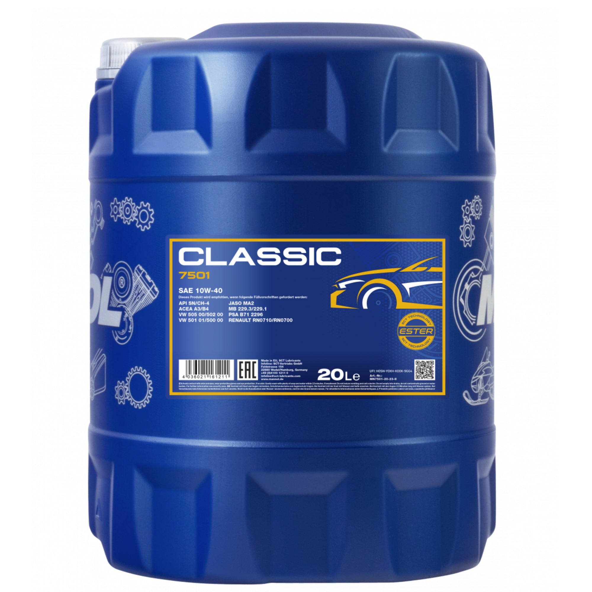 MANNOL Classic Engine Oil 10W-40 20L