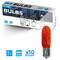 SIMPLY 12V 1.2W Dashboard & Panel Wedge Bulbs - Amber (Pack of 10)