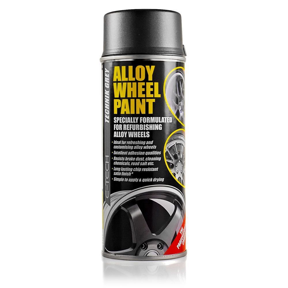 E-Tech Alloy Wheel Paint Technik Grey Aerosol 400ml