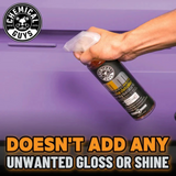 Matte finish detailer 16 fl. oz., Chemical Guys, protects and enhances matte paint surfaces.