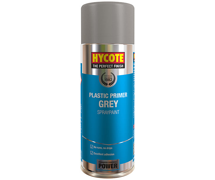 Hycote Plastic Primer Grey Spray Paint 400ml
