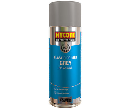 Hycote Plastic Primer Grey Spray Paint 400ml