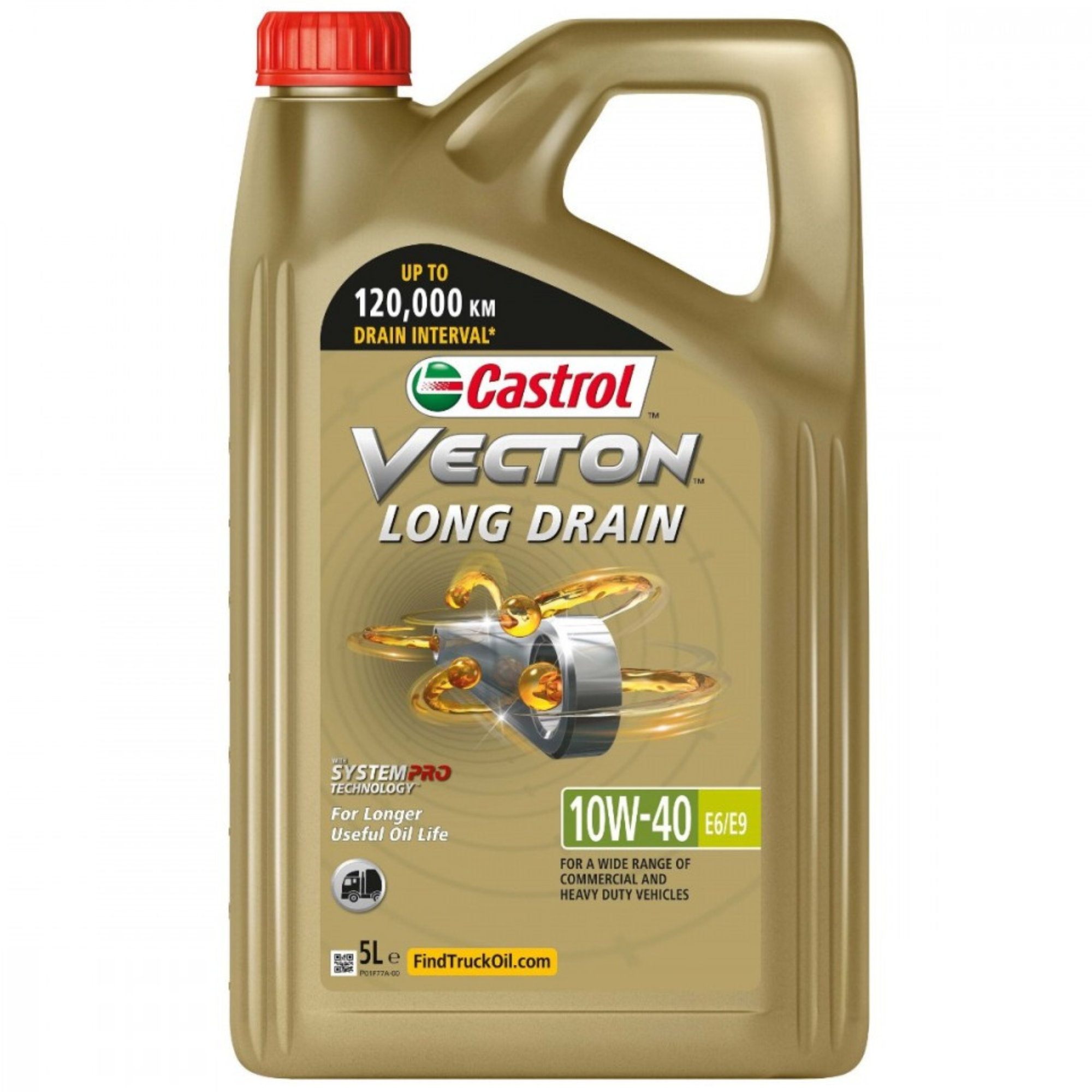Castrol Vecton Long Drain 10W-40 E6/E9 Truck Oil 5L
