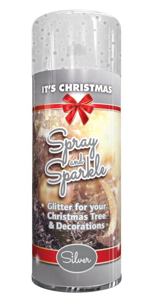 Glitter Spray & Sparkle for Christmas Tree & Decorations