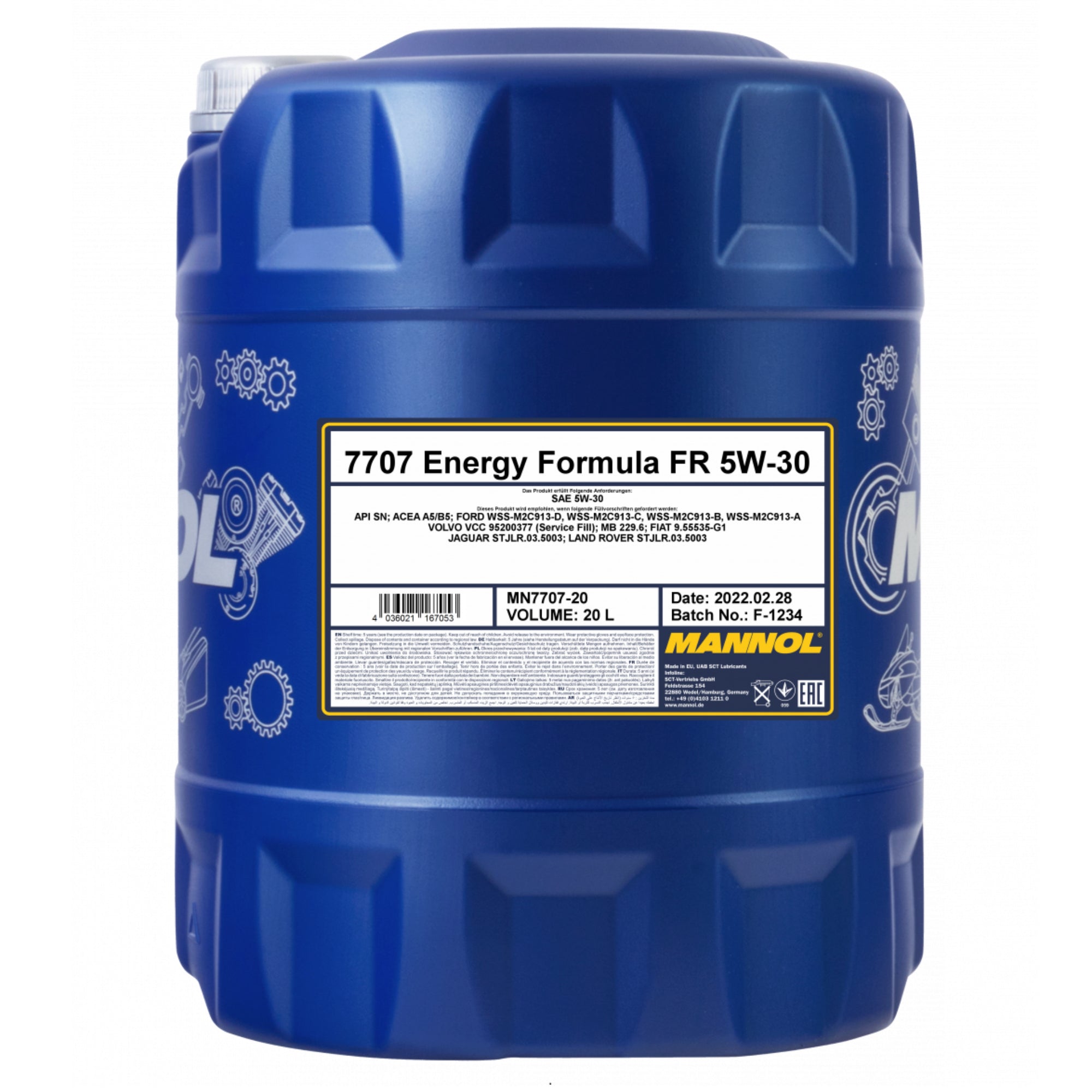 MANNOL Energy Formula FR Engine Oil 5W-30 20L