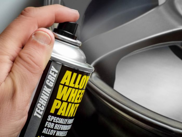 E-Tech Alloy Wheel Paint Technik Grey Aerosol 400ml