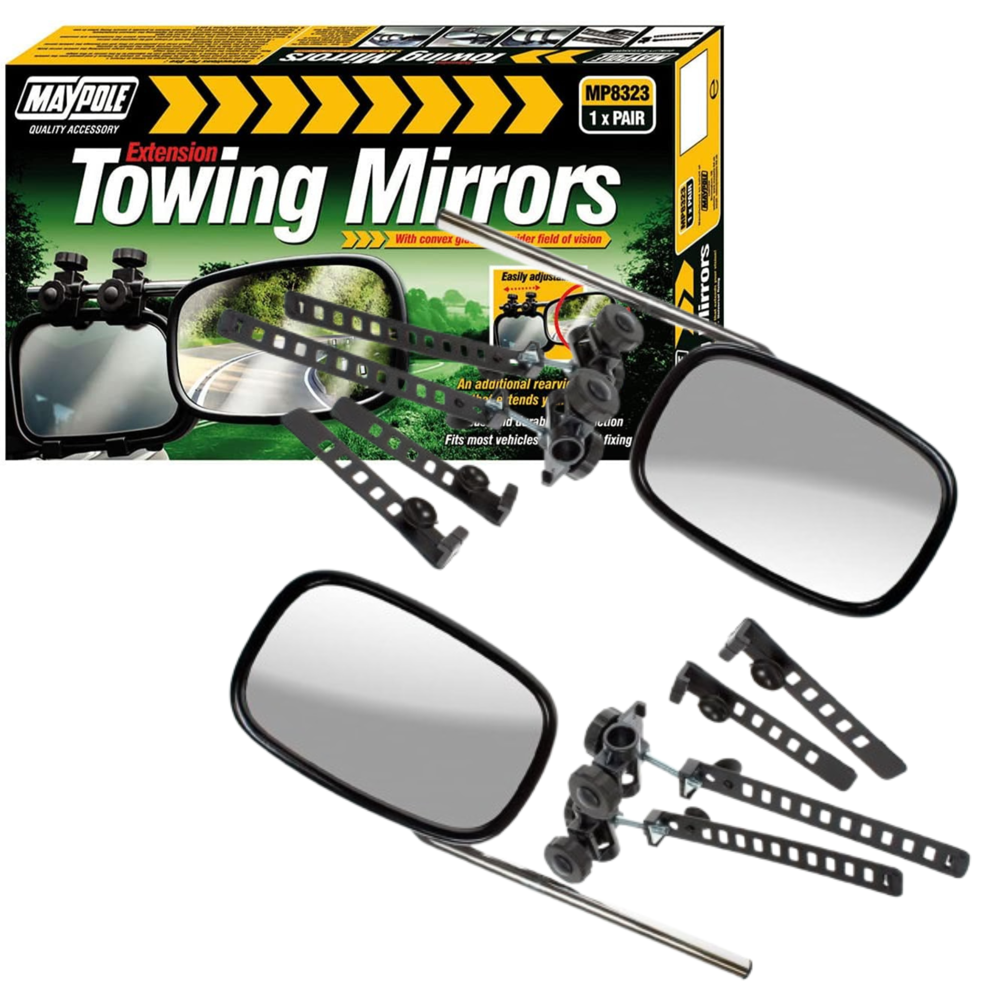 Maypole Pair Of Extension Towing Mirrors