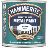 Hammerite Direct to Rust Metal Paint - Satin White 250ml