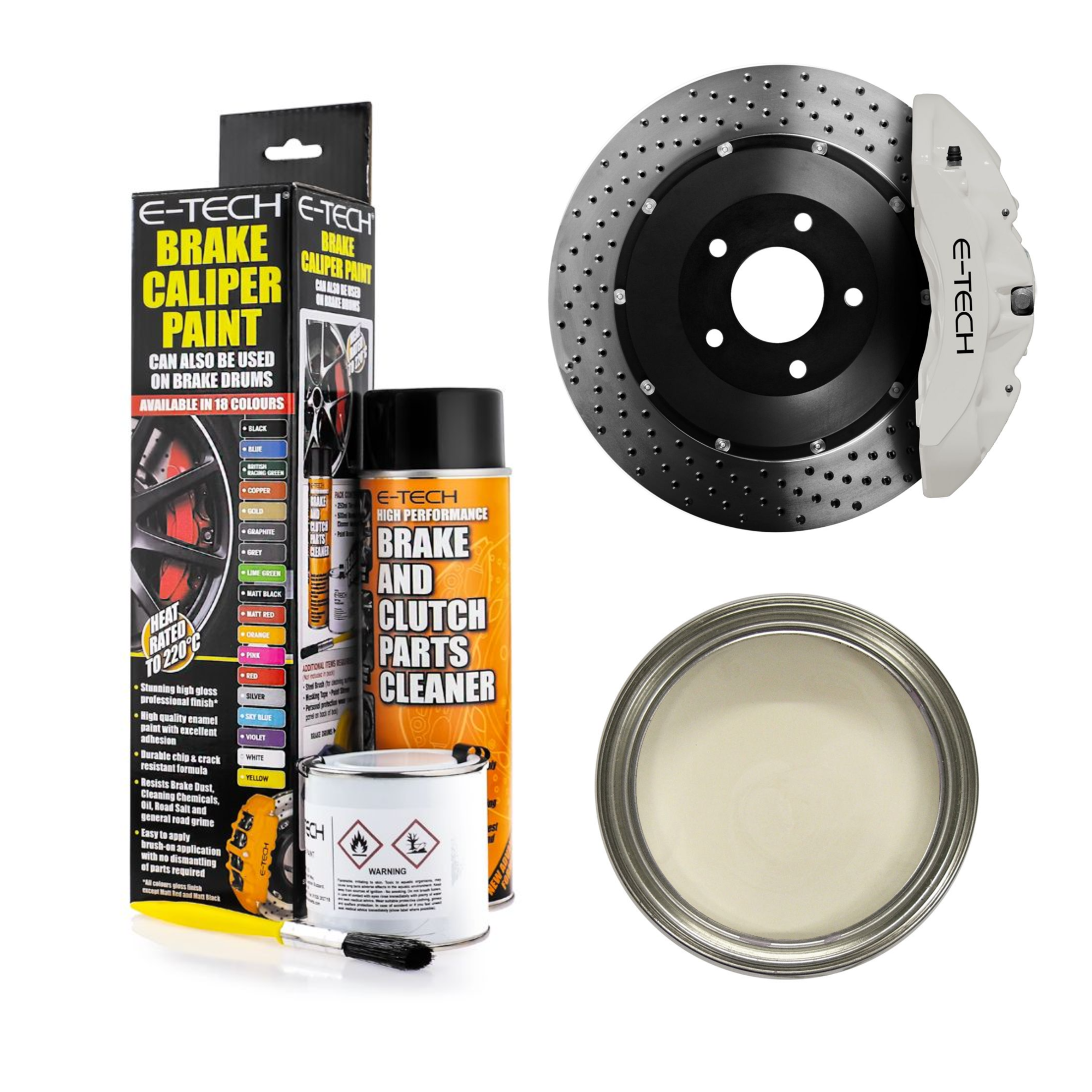 E-Tech Caliper Paint Kit - White