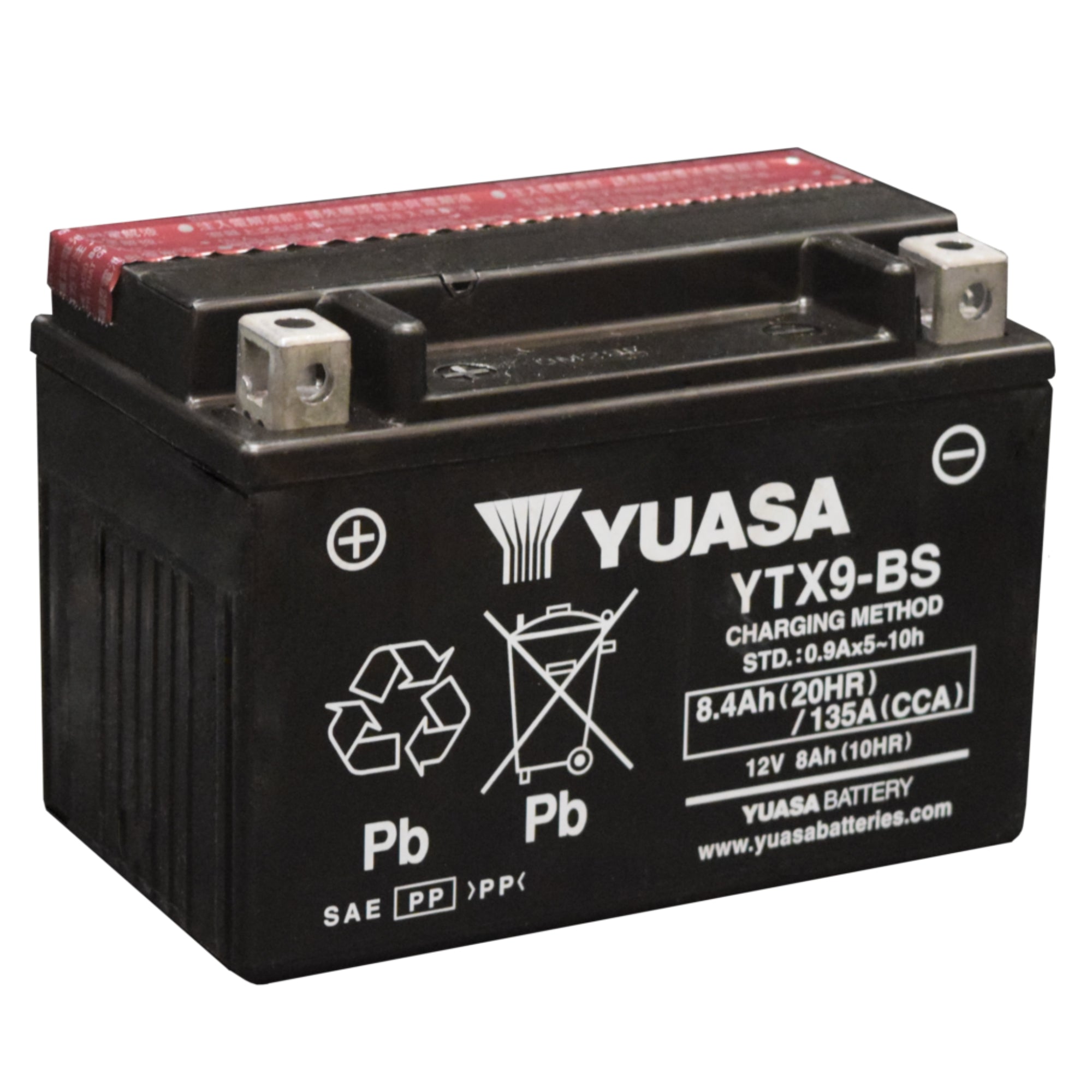 Yuasa YTX9-BS (CP) 12V MF VRLA Battery