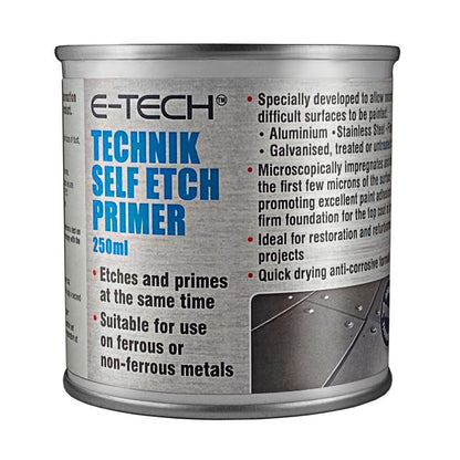 E-TECH Technik Self Etch Primer Grey 250ml - Brush On