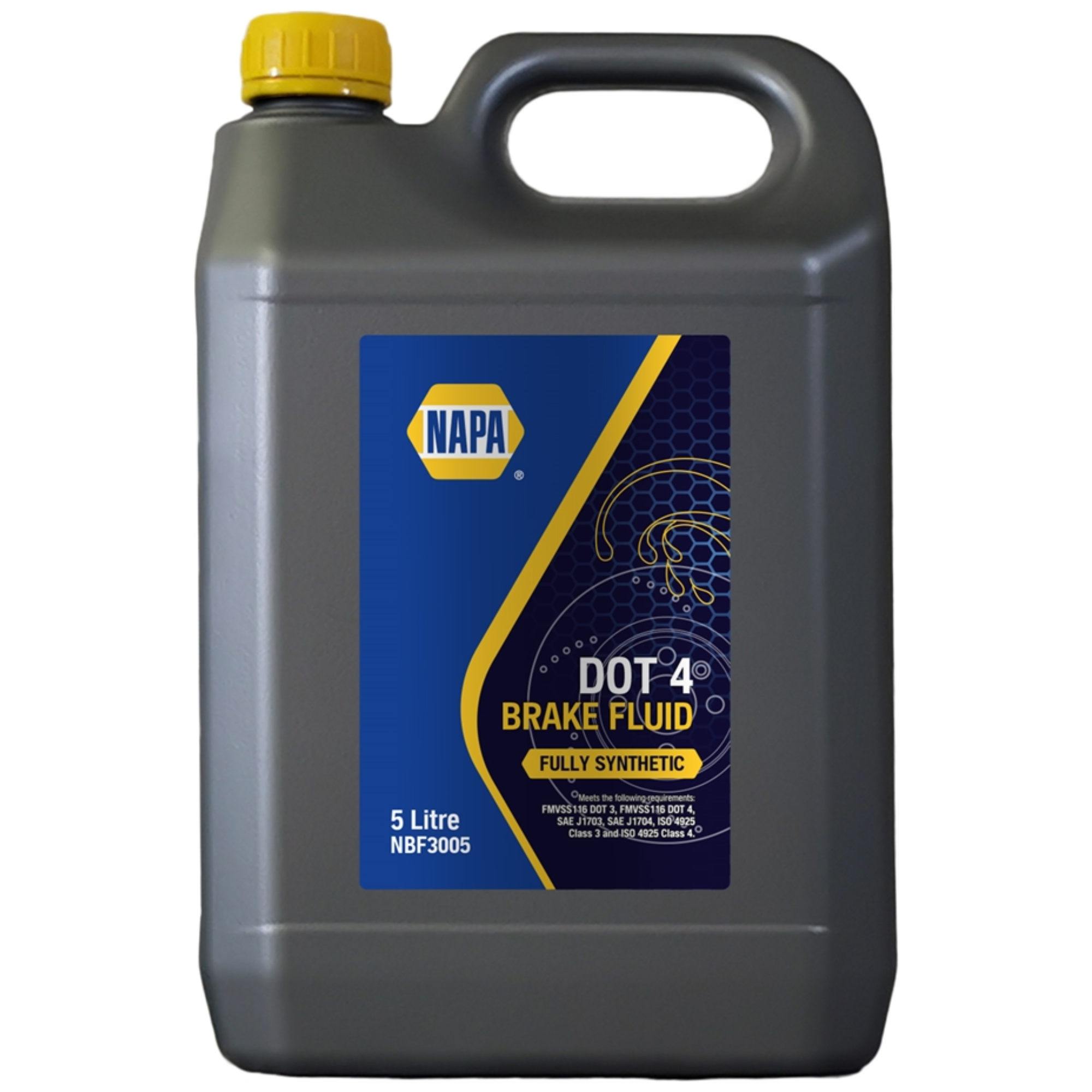 NAPA DOT 4 Brake Fluid 5 Litres