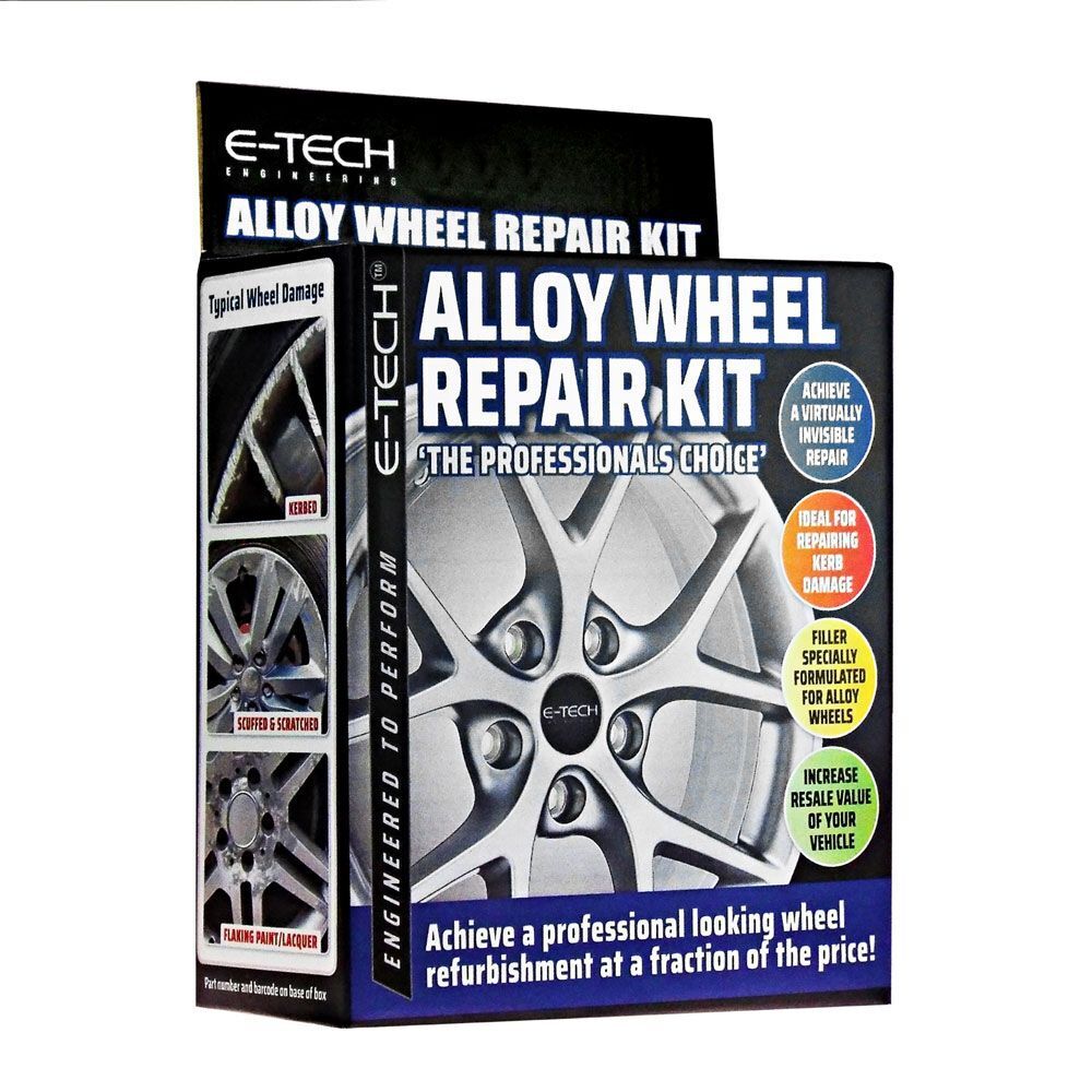 E-Tech Alloy Wheel Repair Kit - Motorsport Black