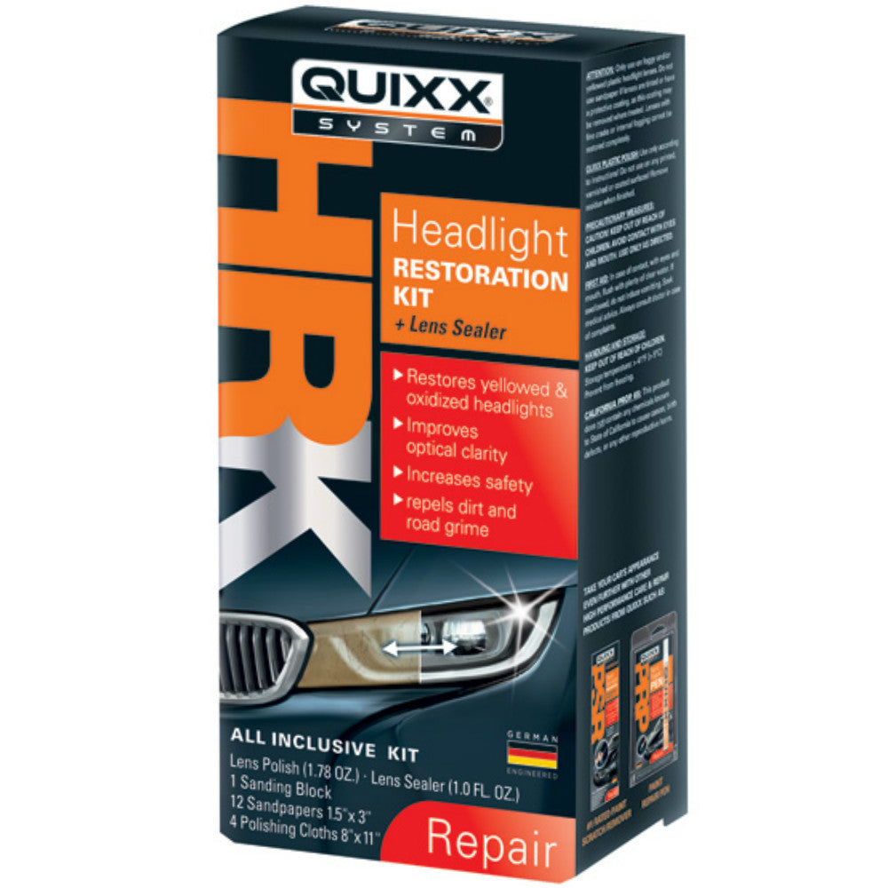 Quixx Headlight Restoration Kit & Lens Sealer