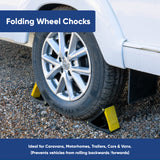 Leisurewize Folding Wheel Chocks 2 Pack with Spikes