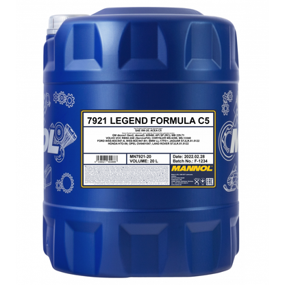 MANNOL Legend Formula C5 Engine Oil 0W-20 20L