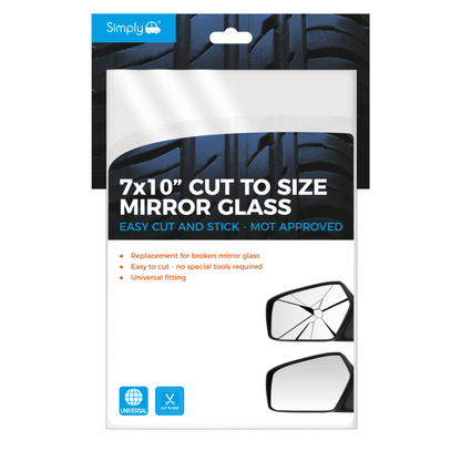 SIMPLY AUTO 7*10 INCH CUT TO SIZE MIRROR GLASS