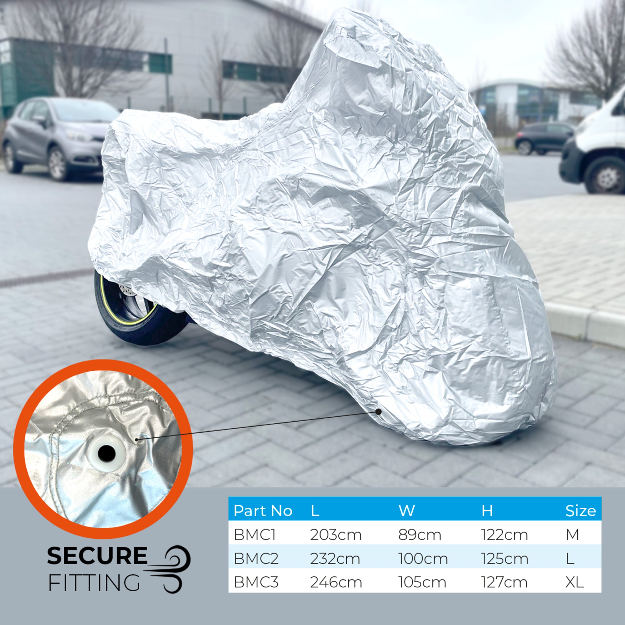 Simply Water Resistant Motorcycle Cover Medium