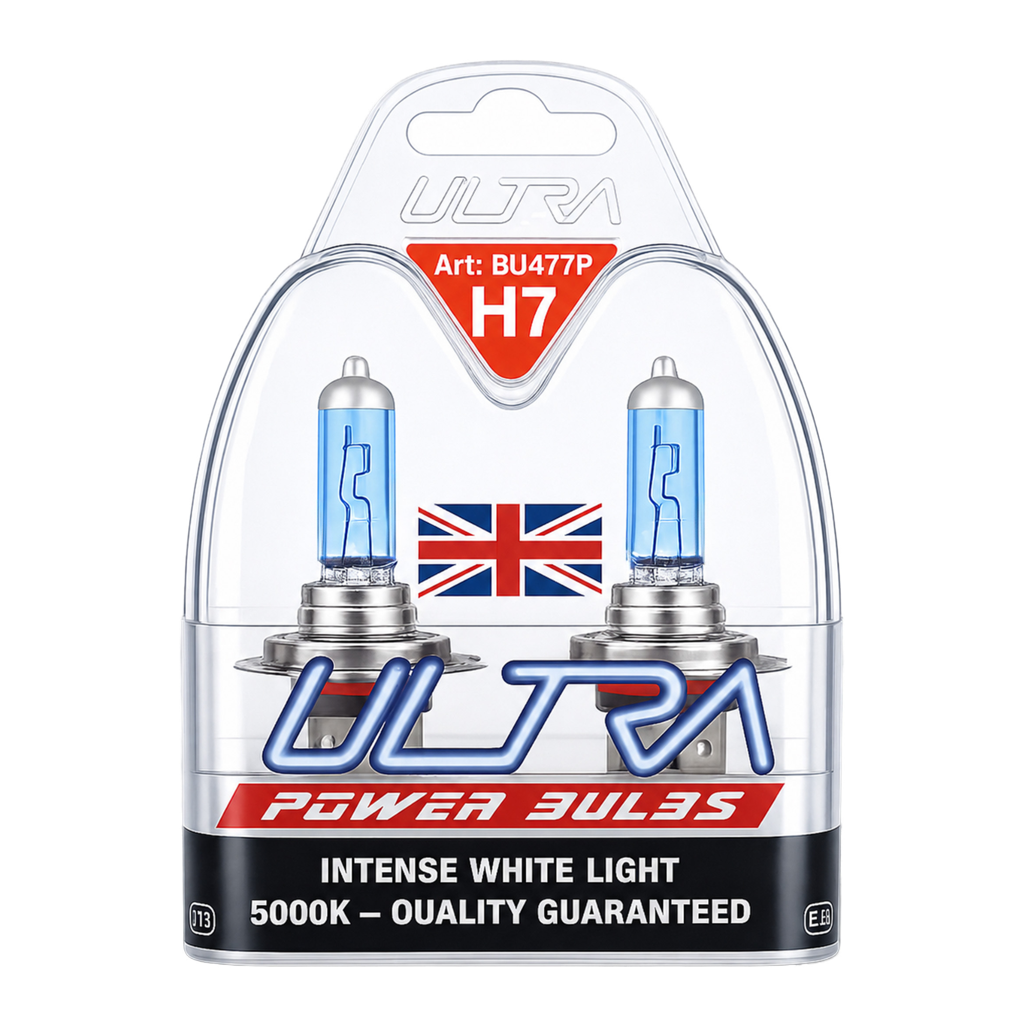 Ultra H7 12v 55w 5000K Xenon Power Bulbs