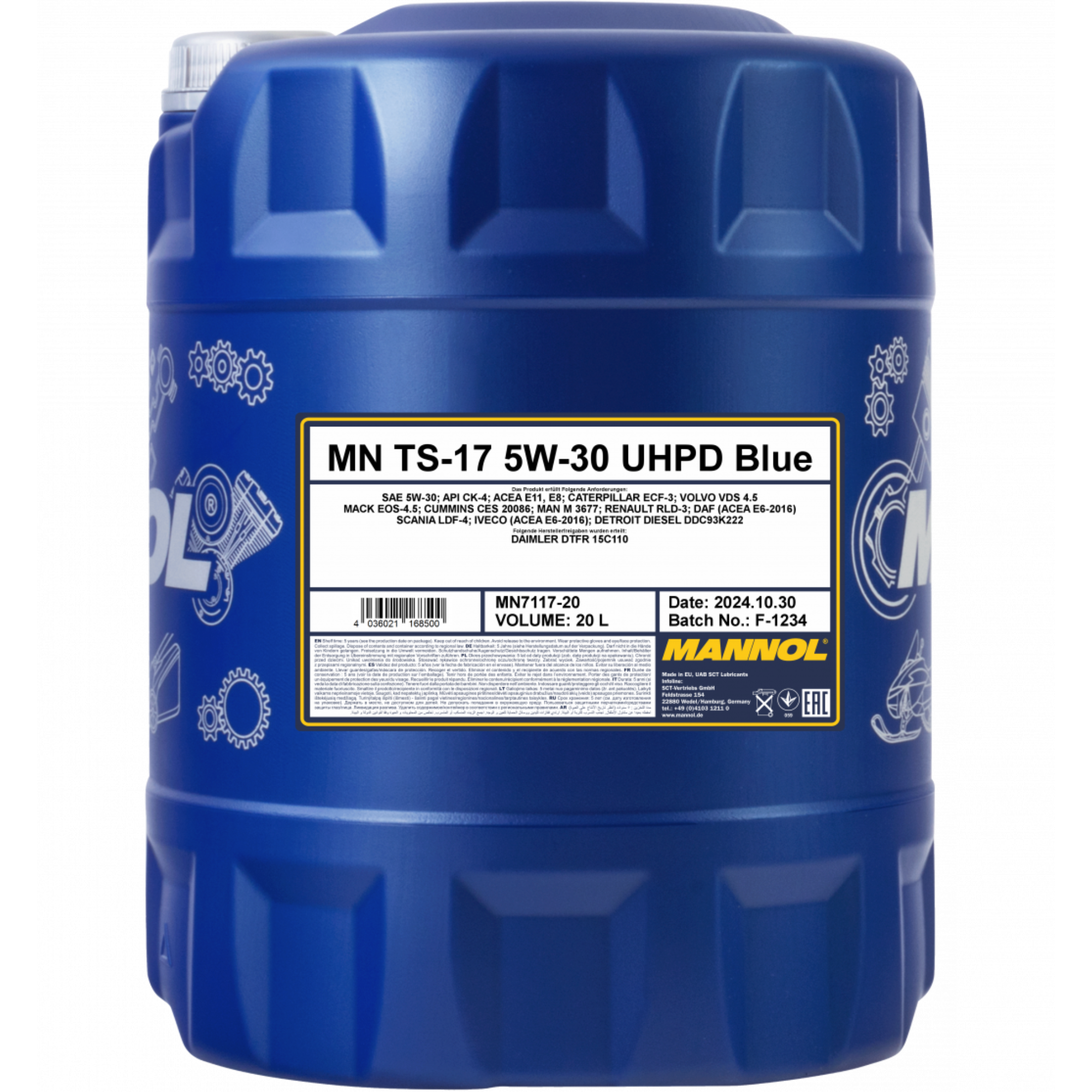 MANNOL TS-17 UHPD 5W-30 Blue 7117 20L