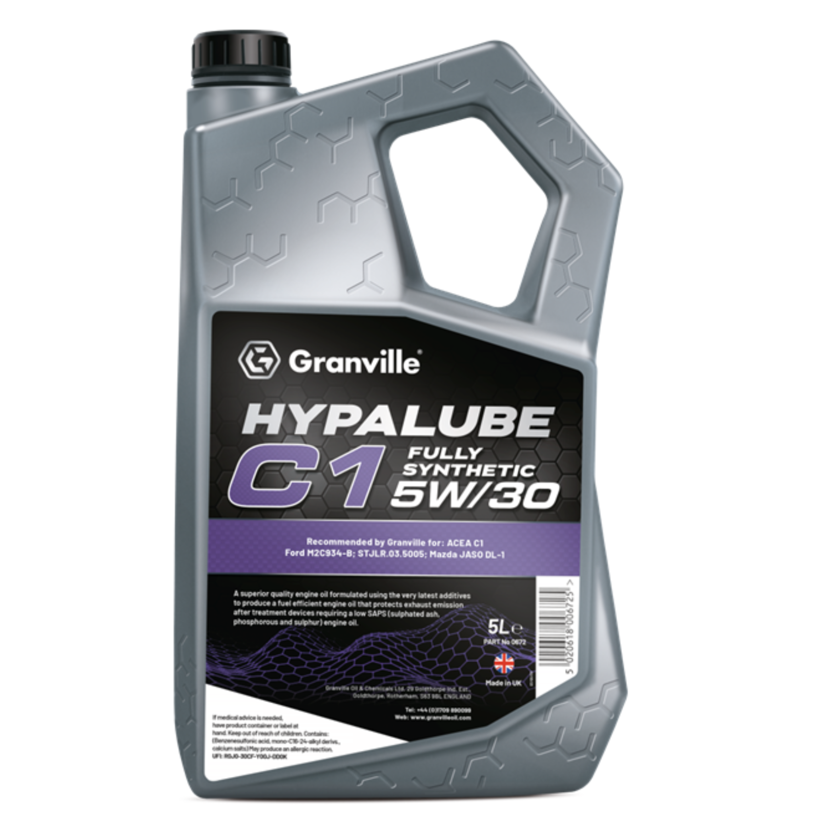 Granville Hypalube C1 Fully Synthetic 5W/30 5 Litres