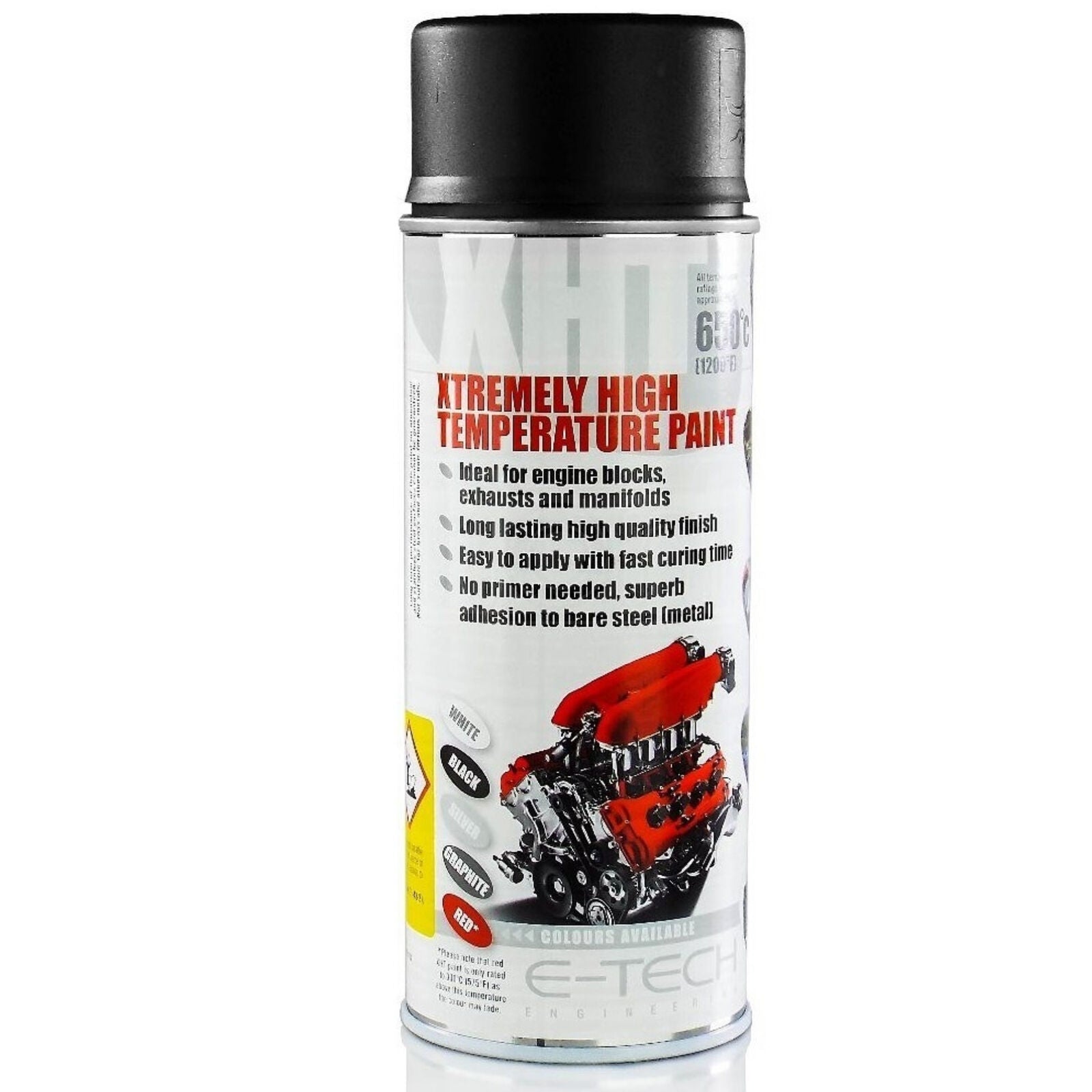 E-TECH XHT004 XHT Graphite Extremely High Temperature Spray Paint Brake