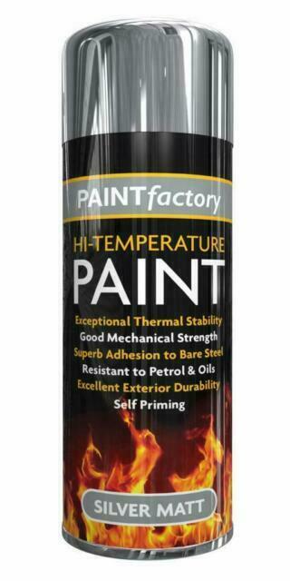 Paintfactory High Temperature Spray Paint Silver Matt 300ml