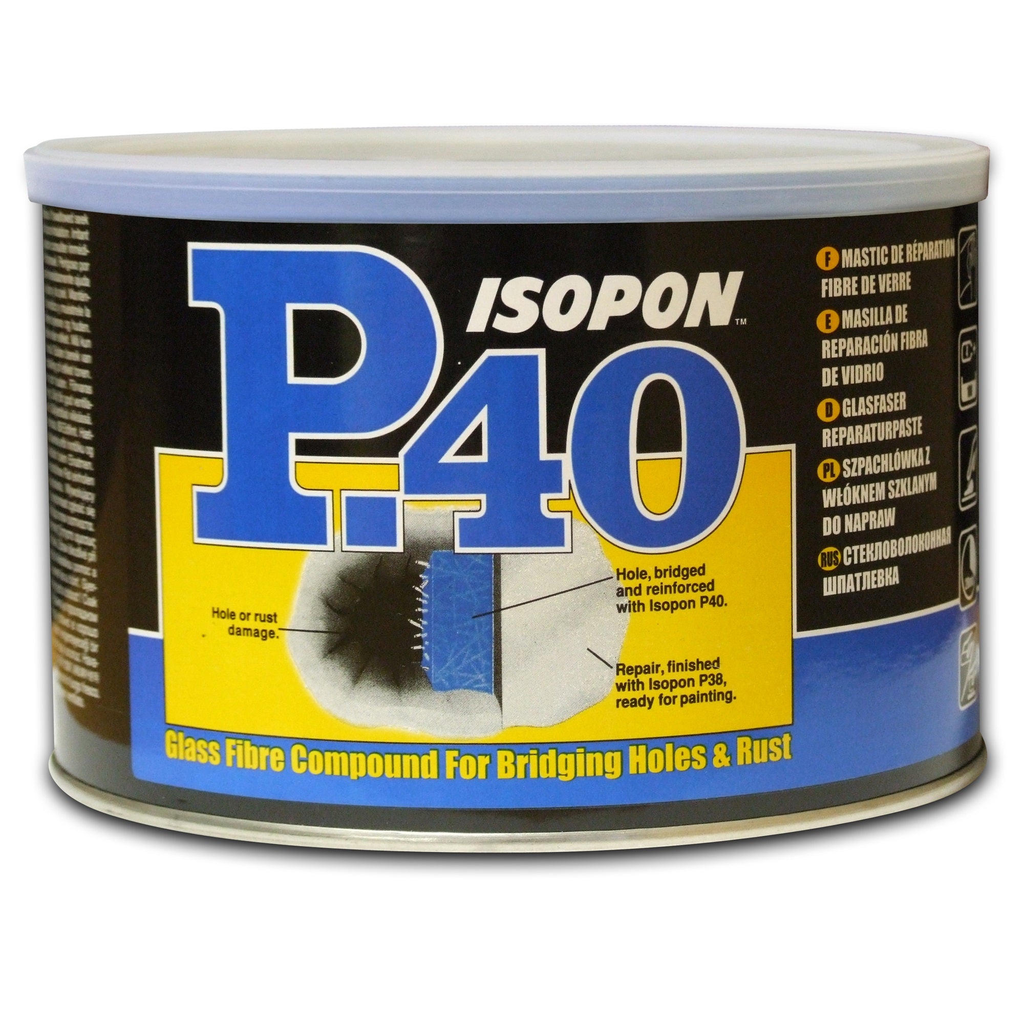 Isopon P40 - Glass Fibre Repair Paste 1L