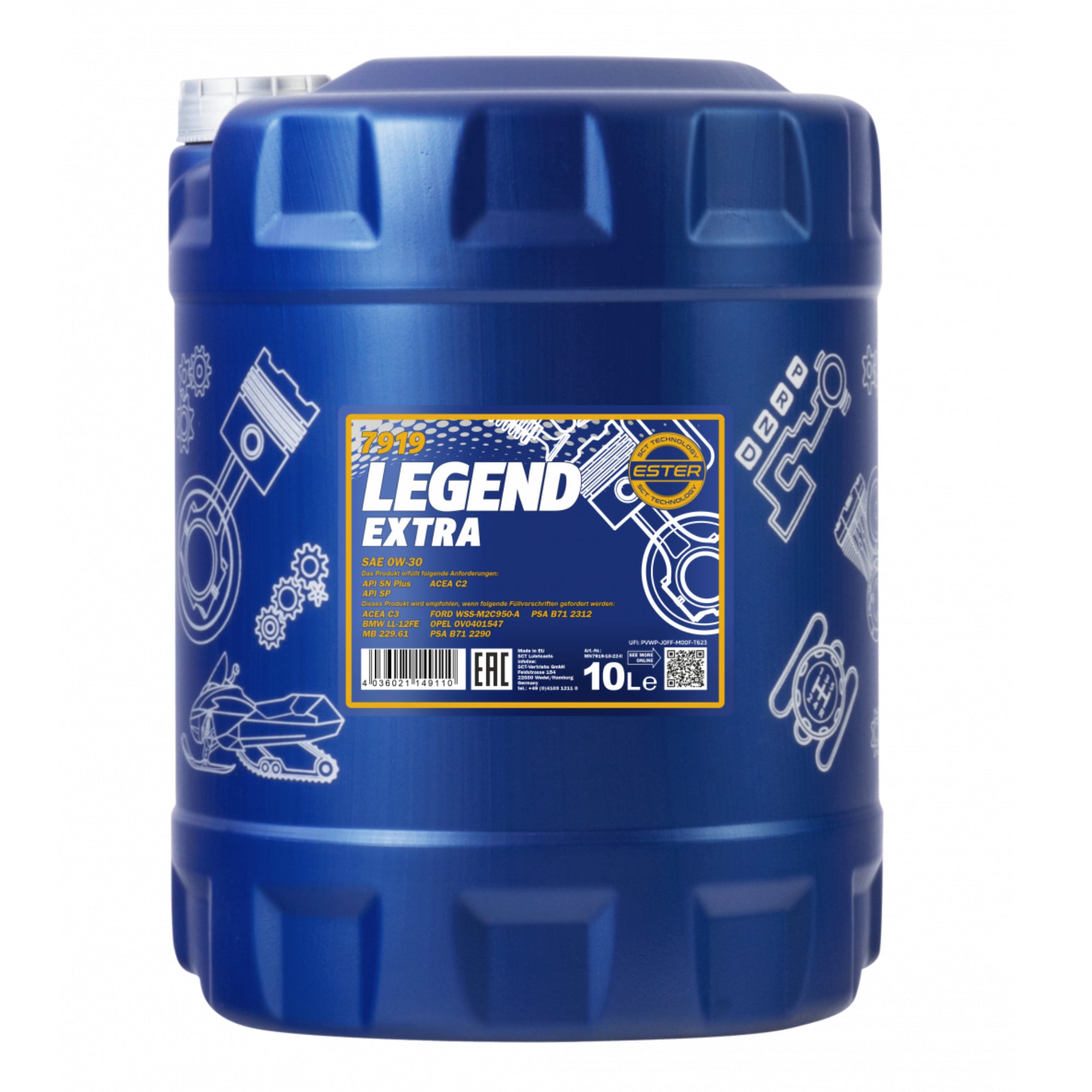 MANNOL Legend Extra Engine Oil 0W-30 10L
